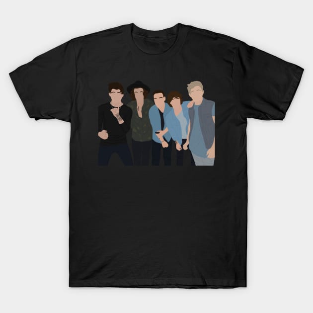 One Direction! Sticker T-Shirt by haleynicole11